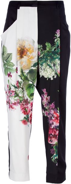 I'm Isola Marras Cropped Printed Trouser - Lyst