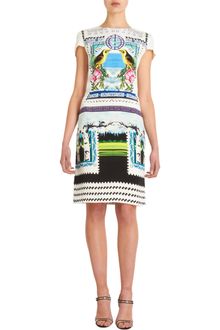 Mary Katrantzou Bird Print Cap Sleeve Dress - Lyst