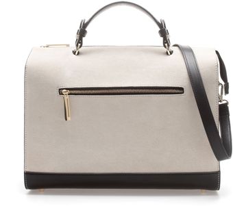 Zara Dressy Suede Bowling Bag - Lyst