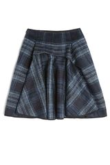 Alberta Ferretti Tartan Plaid Skirt