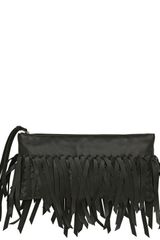 Bottega Veneta Woven Fringed Nappa Leather Clutch