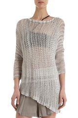 Helmut Lang Marled Knit Oversized Sweater