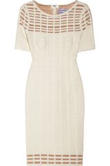 Hervé Léger Mesh Trimmed Bandage Dress