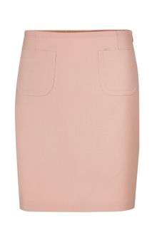 Jil Sander Navy Virgin Wool Skirt - Lyst
