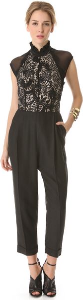 Lover Eternity Lace Jumpsuit - Lyst
