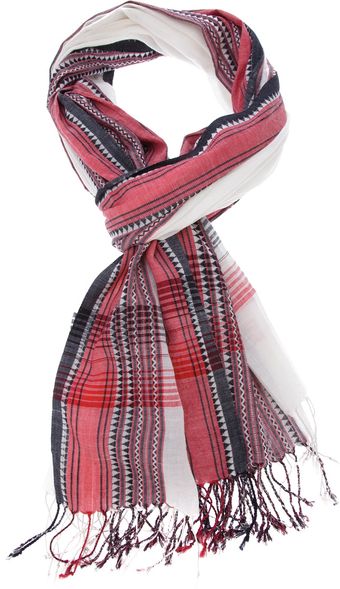 Mando Patterned Scarf - Lyst