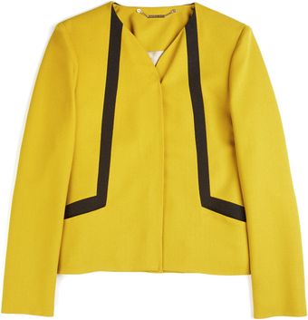 Matthew Williamson Winter Crepe Boxy Jacket in Moss - Lyst