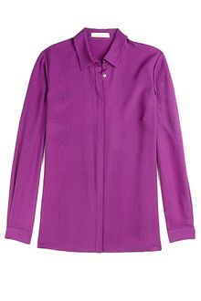 Matthew Williamson Water Silk Jacquard Shirt in Violet - Lyst