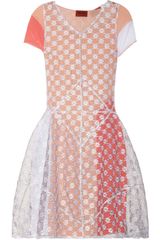 Missoni Embroidered Layered Stretch-Mesh Dress