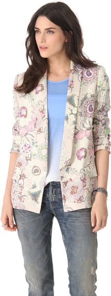 Pencey Floral Palm Blazer - Lyst