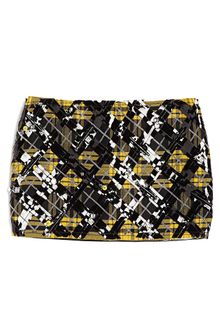 Versace Embellished Tartan Plaid Mini Skirt - Lyst