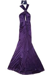 Versace Liquid Jersey Gown with Nail Hardware