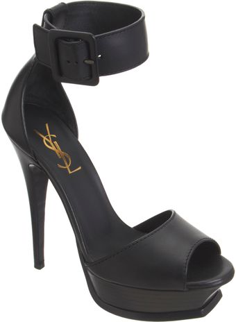 Yves Saint Laurent Ankle Cuff Platform Sandal - Lyst