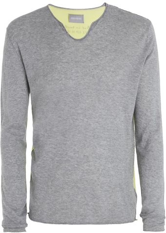 Zadig & Voltaire Sweater Monastir Bicolor Cop Man - Lyst
