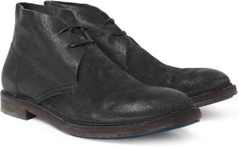 Acne Pedro Distressed Leather Desert Boots - Lyst