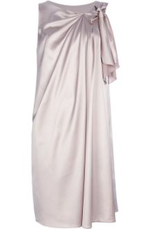 Armani Draped Sleeveless Dress - Lyst