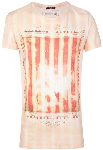 Balmain Printed T-shirt - Lyst