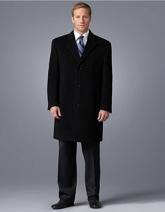 Calvin Klein Black Plaza Woolblend Topcoat - Lyst