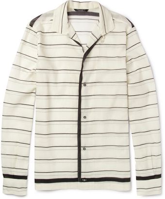 Dolce & Gabbana Striped Ramieblend Shirt - Lyst