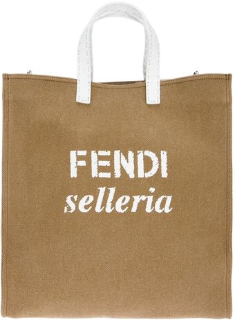 Fendi Selleria Shopping Tote - Lyst