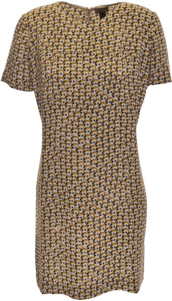 Issa Short Sleeved Shift Dress in Andy Warhol Print - Lyst