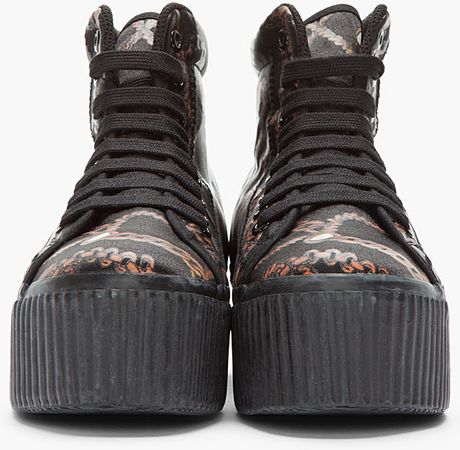 jeffrey campbell b2school platform sneakers
