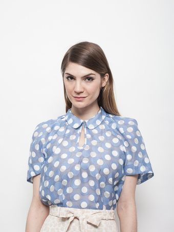 Karen Walker Comet Shirt Cornflower Blue - Lyst