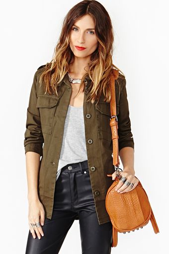 Nasty Gal At Ease Army Jacket - Lyst
