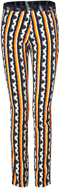 Peter Pilotto Orange-Blue-Multi Striped Eli Pants - Lyst