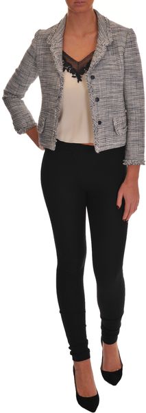 Philosophy di Alberta Ferretti Tweed Jacket Blue - Lyst
