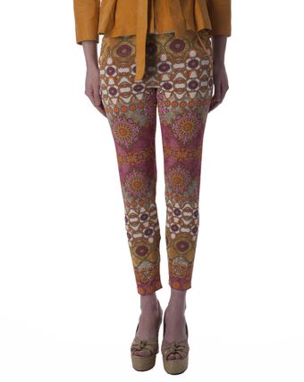 Philosophy di Alberta Ferretti Pink Printed Jersey Trousers - Lyst