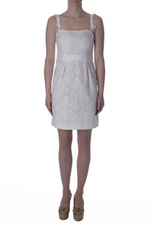 Philosophy di Alberta Ferretti Embroidered Cotton Dress White - Lyst