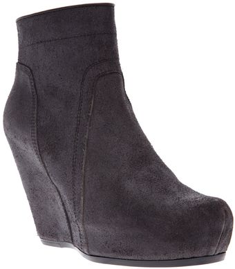 Rick Owens Wedge Boot - Lyst