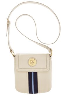 Tommy Hilfiger Pebble Leather Logo Crossbody - Lyst