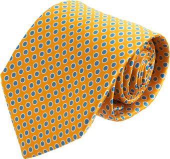 Barneys New York Bordered Dot Tie - Lyst