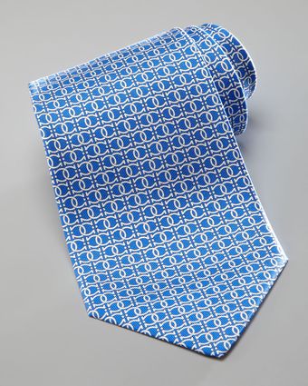 Ferragamo Interlock Gancini Silk Tie - Lyst