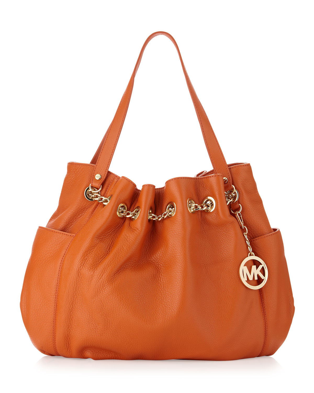 Michael Kors Jet Set Chain Ring Tote Bag in Orange (tangerine) | Lyst