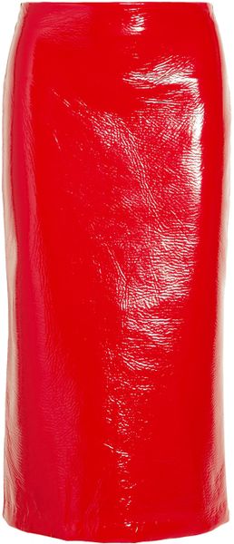 Miu Miu Ciré Pencil Skirt - Lyst