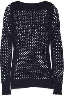 Nina Ricci Openknit Wool Sweater - Lyst