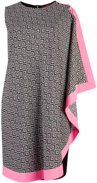 Ted Baker Buppley Geometric Draped Dress - Lyst