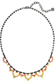 Tom Binns Electro Clash Nova Painted Swarovski Crystal Necklace - Lyst