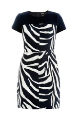 DKNY Jacquard Zebraprint Dress