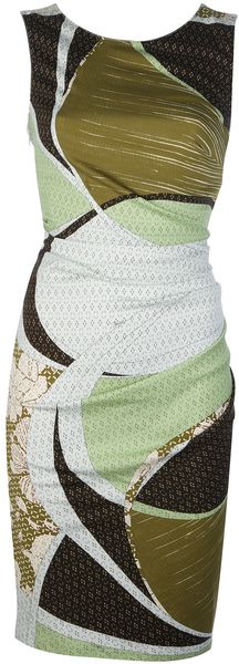 Emilio Pucci Sleeveless Fitted Dress - Lyst