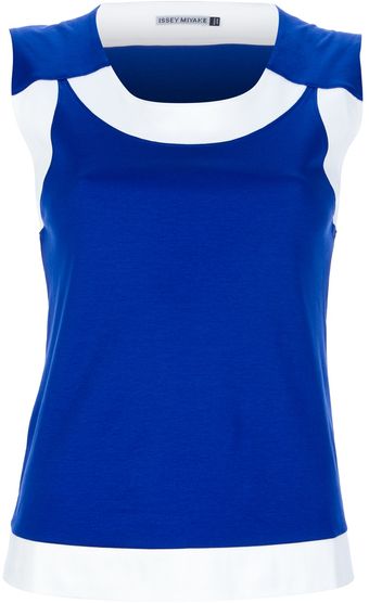 Issey Miyake Bicolour Vest Top - Lyst