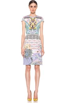 Mary Katrantzou Fitted Cap Sleeve Dress - Lyst