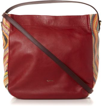 Paul Smith Swirl Print Leather Cross Hobo Bag - Lyst