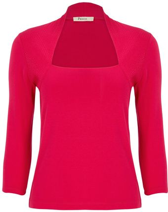 Precis Petite Peony Faux Shrug Jersey Top - Lyst