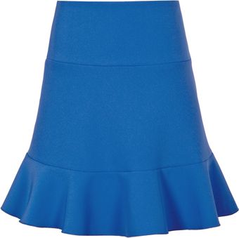Reiss Char Frill Skirt Cobalt - Lyst