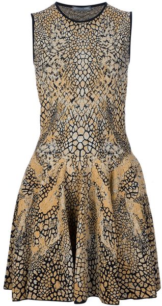 Alexander McQueen Dragonfly Wing Print Minidress - Lyst