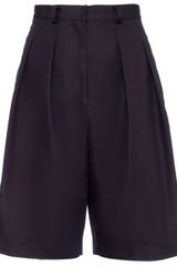 Araks Navy Cotton Canvas Cannova Shorts